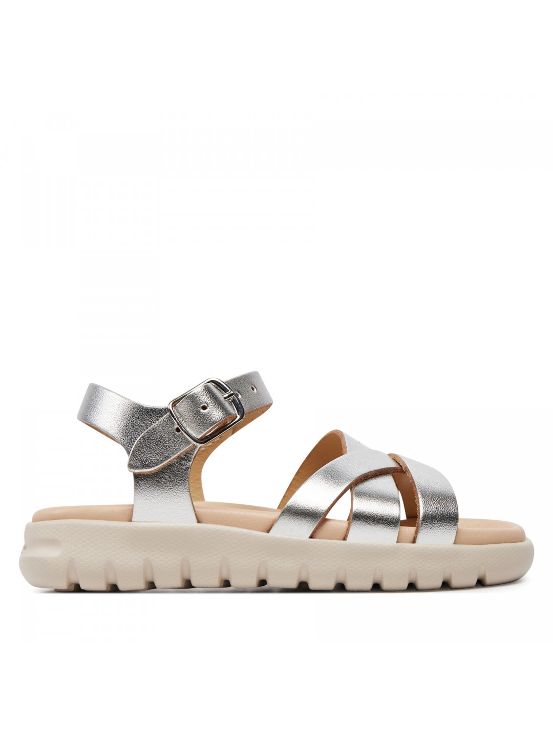 Sandály Geox J Sandal Soleima Gir J45GSA 000CF C1007 M Stříbrná